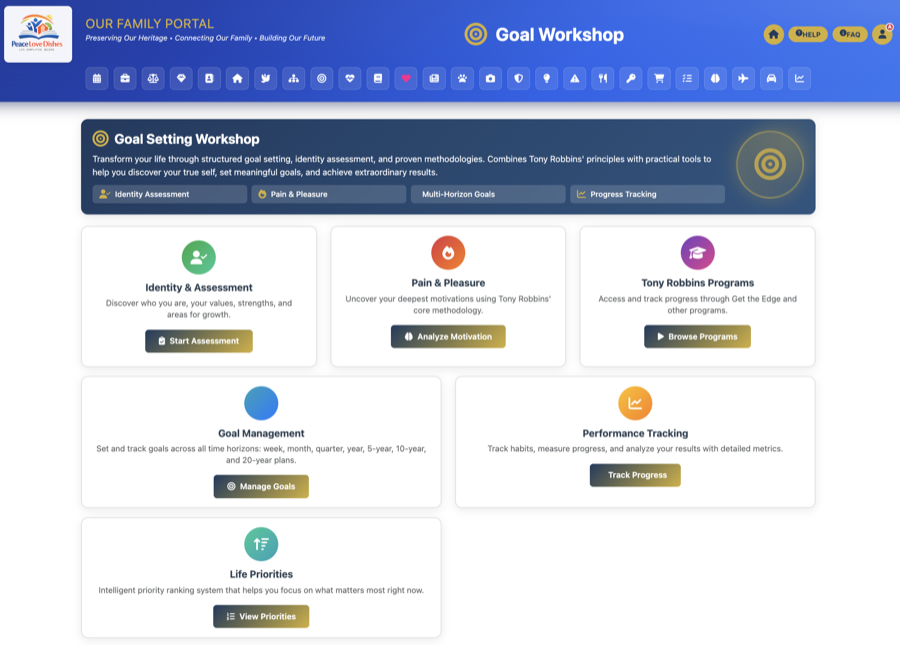 Goal Setting Workshop screenshot