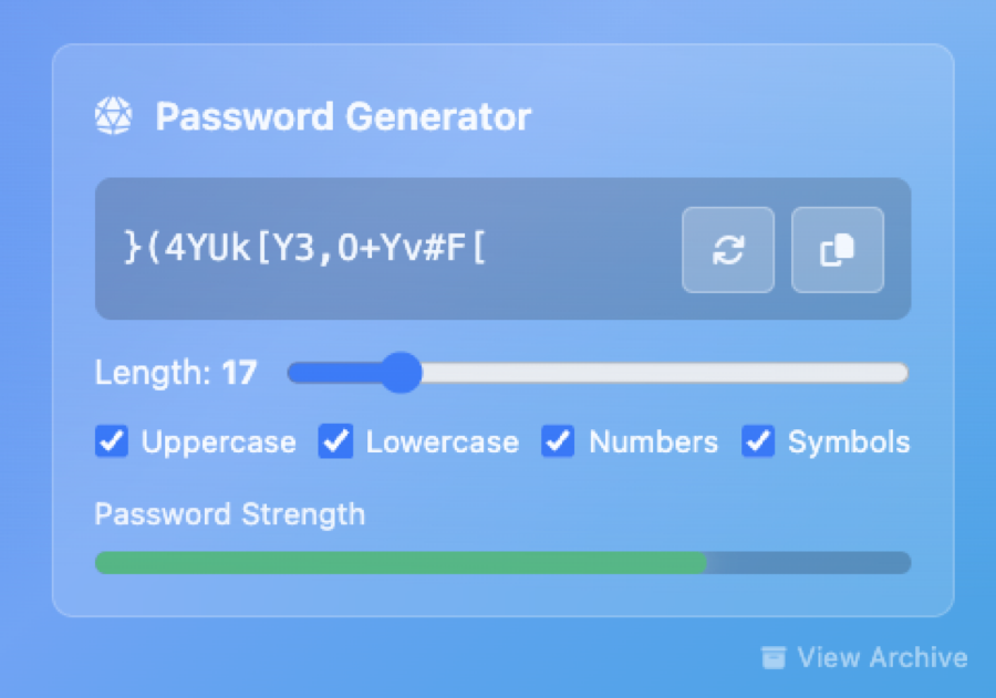 Password Generator screenshot