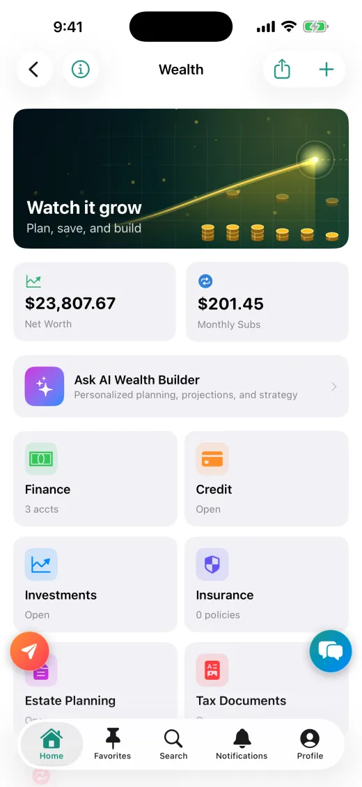 PeaceLoveDishes wealth screen on iPhone