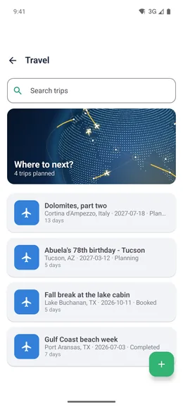 Travel — PeaceLoveDishes app